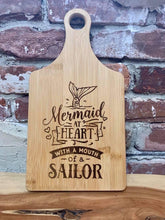 Load image into Gallery viewer, Mermaid Sailor cutting board
